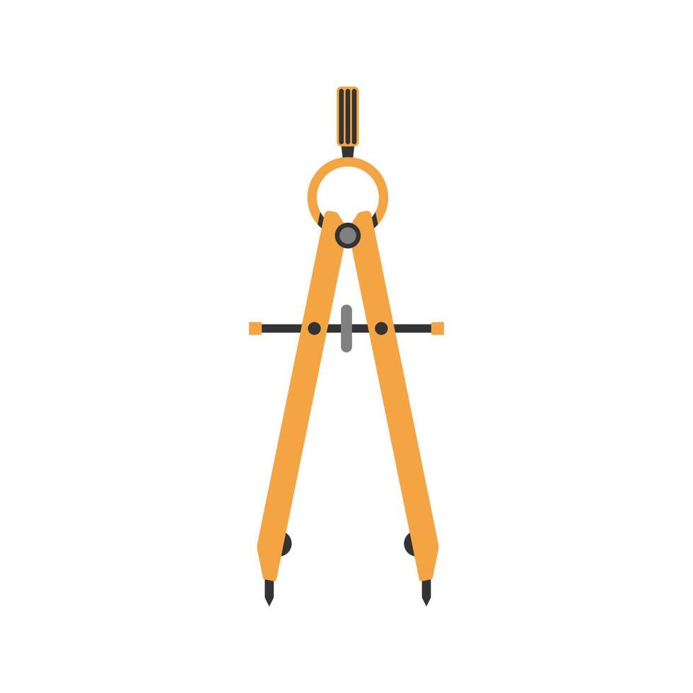 Drafting Compass Icon Illustration Perfect for architecture, engineering, and construction themes. vector