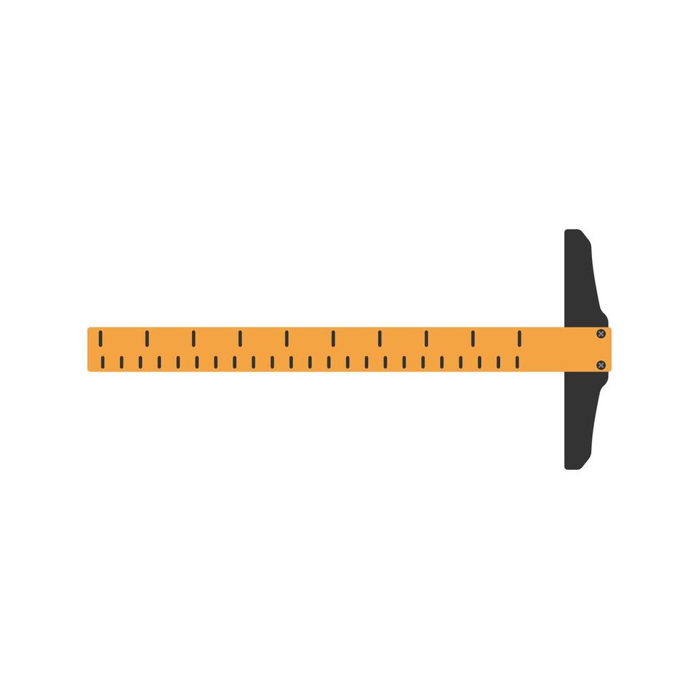 Ruler with Scale Icon Illustration Perfect for architecture, engineering, and construction themes. vector