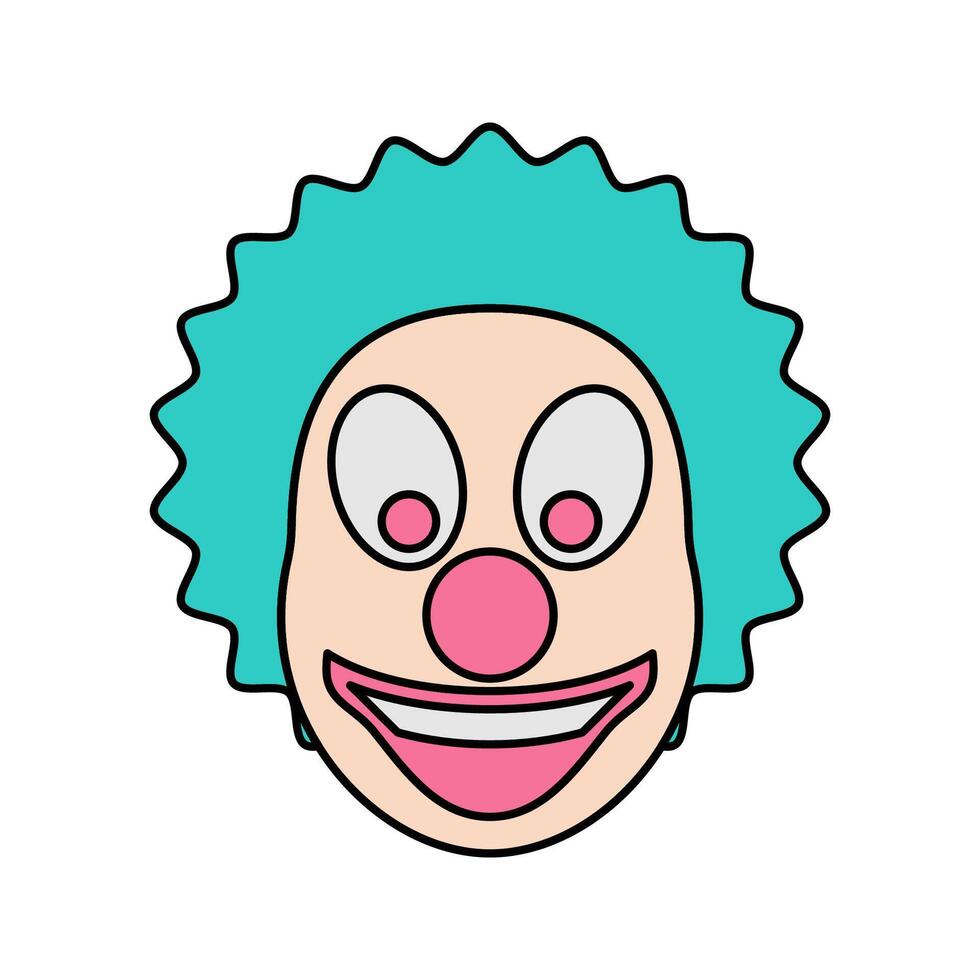 clown Icon illustration perfect for designs related to circus and carnival themes vector