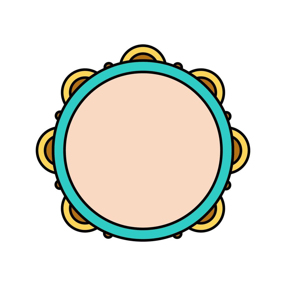 tambourine Icon illustration perfect for designs related to circus and carnival themes vector