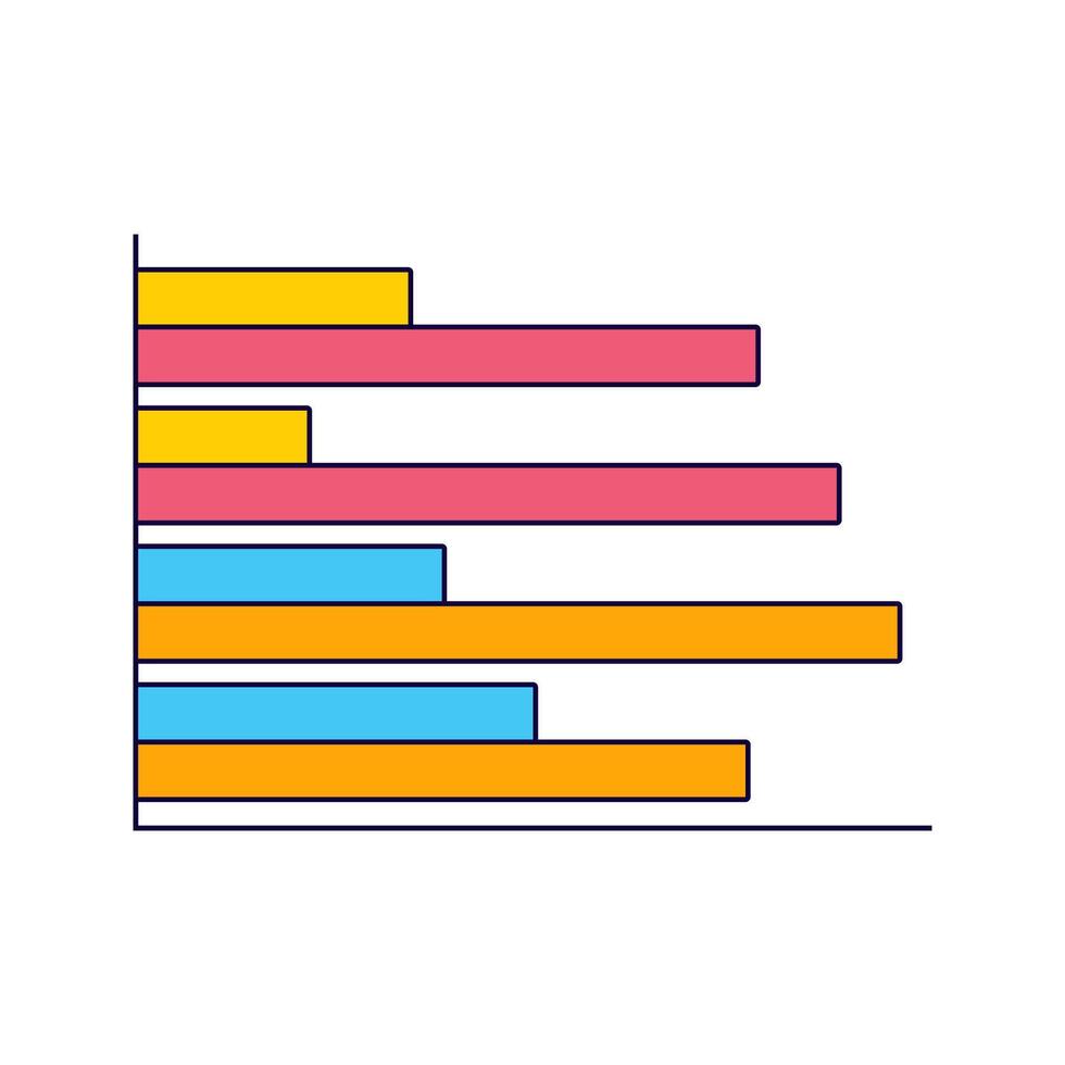 average Iconillustration Perfect for business, planning, or management themes. Clean and colorful design. vector