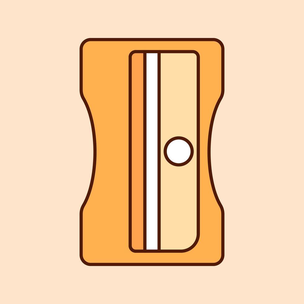 Pencil sharpener Icon Illustration. Equipment for art and graphics, creativity and creation, digital creativity vector