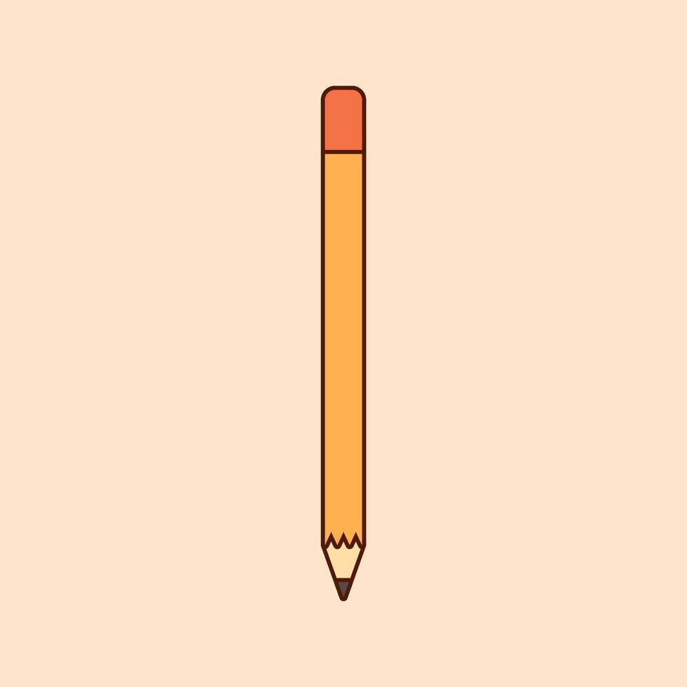 Pencil Icon Illustration. Equipment for art and graphics, creativity and creation, digital creativity vector