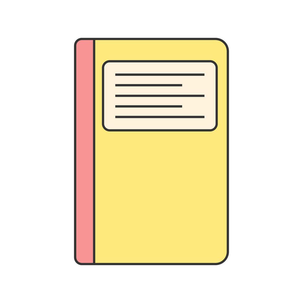 Notebook icon Illustration perfect for designs with a home appliance or everiday stuff theme. vector