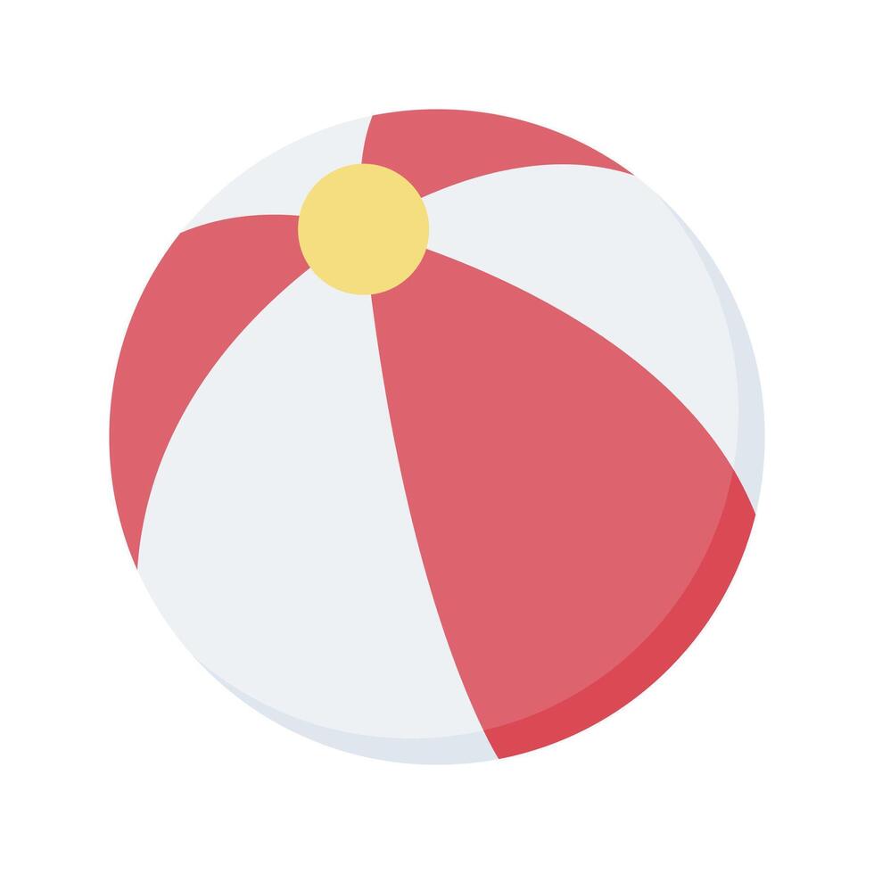 Beach Ball Icon Illustration Perfect for travel, vacation, and island themed projects vector