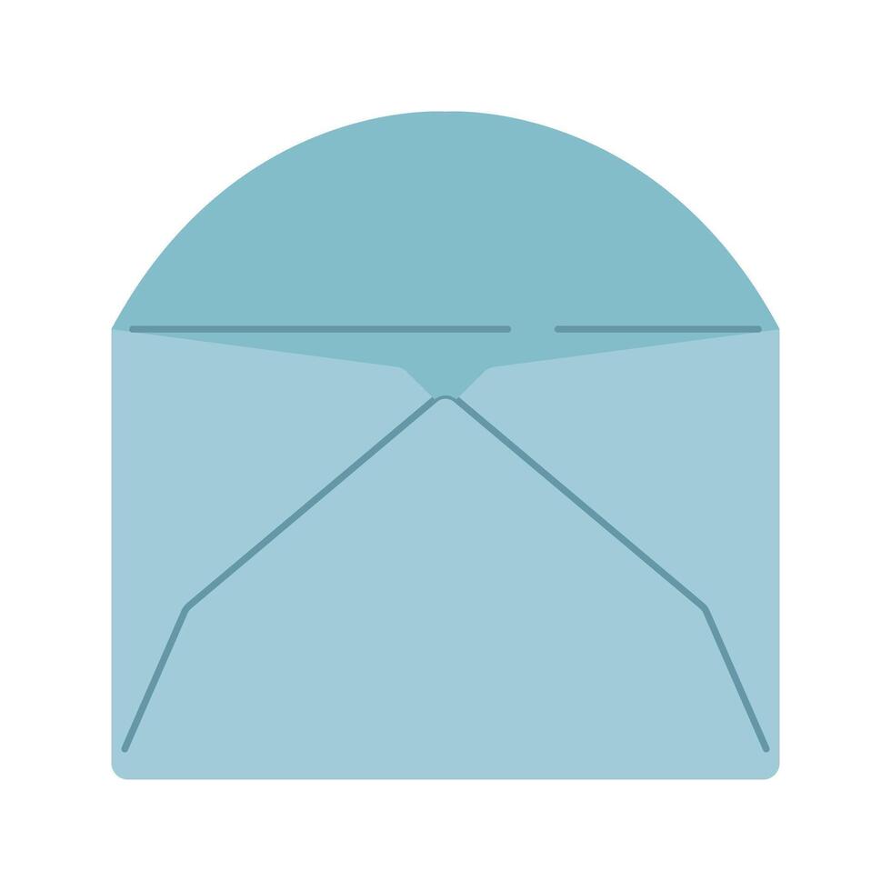 Square pink envelope, closed vector