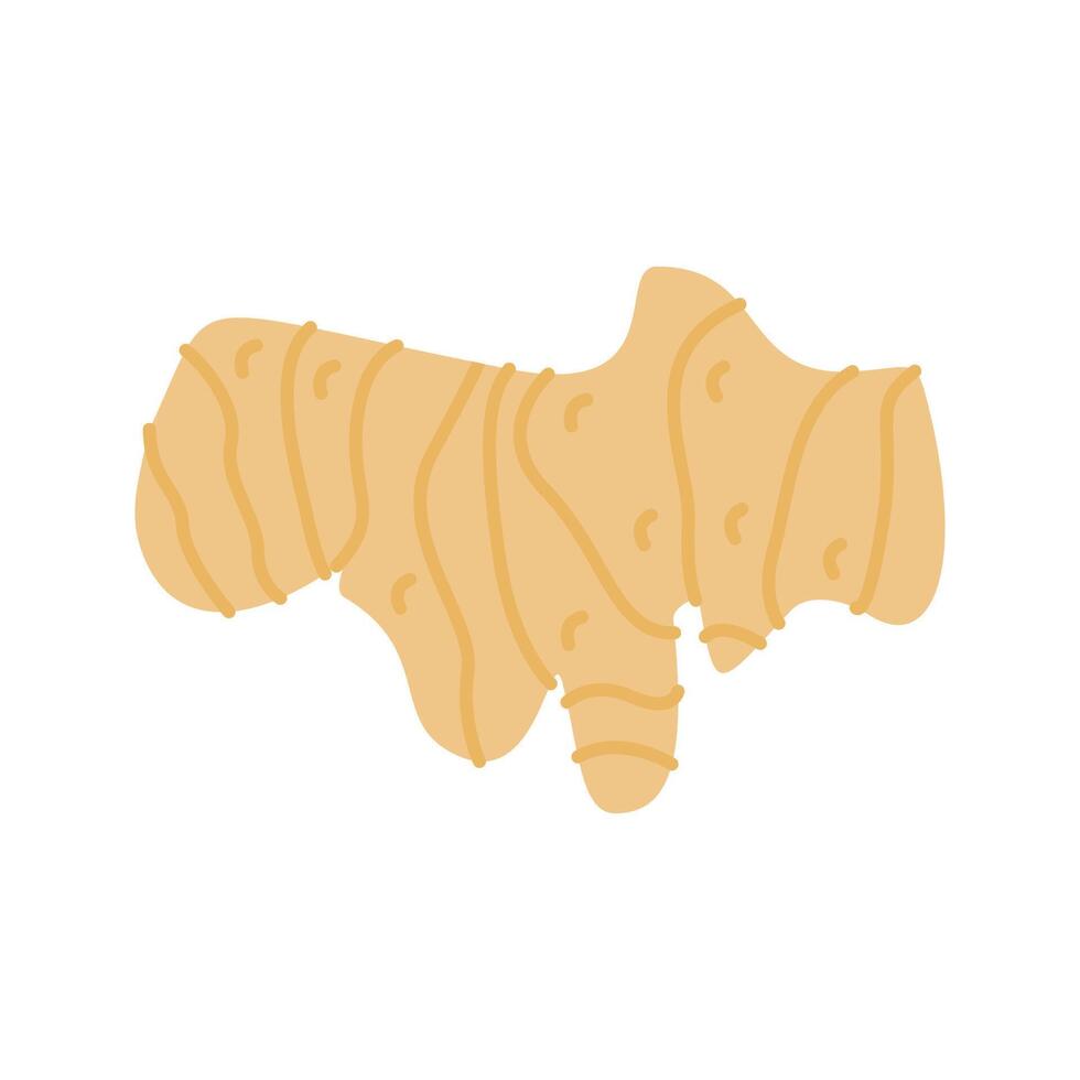 Pastel Color of Ginger icon. Good for health, food, or organic-themed designs, suitable for packaging, branding, and educational visuals vector