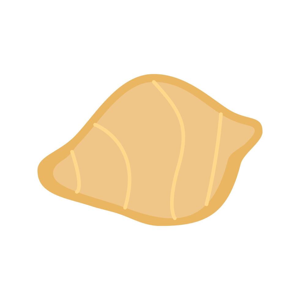 Pastel Color of Ginger Slice illustration. Perfect for health, food, or organic-themed designs, suitable for packaging, branding, and educational visuals. vector