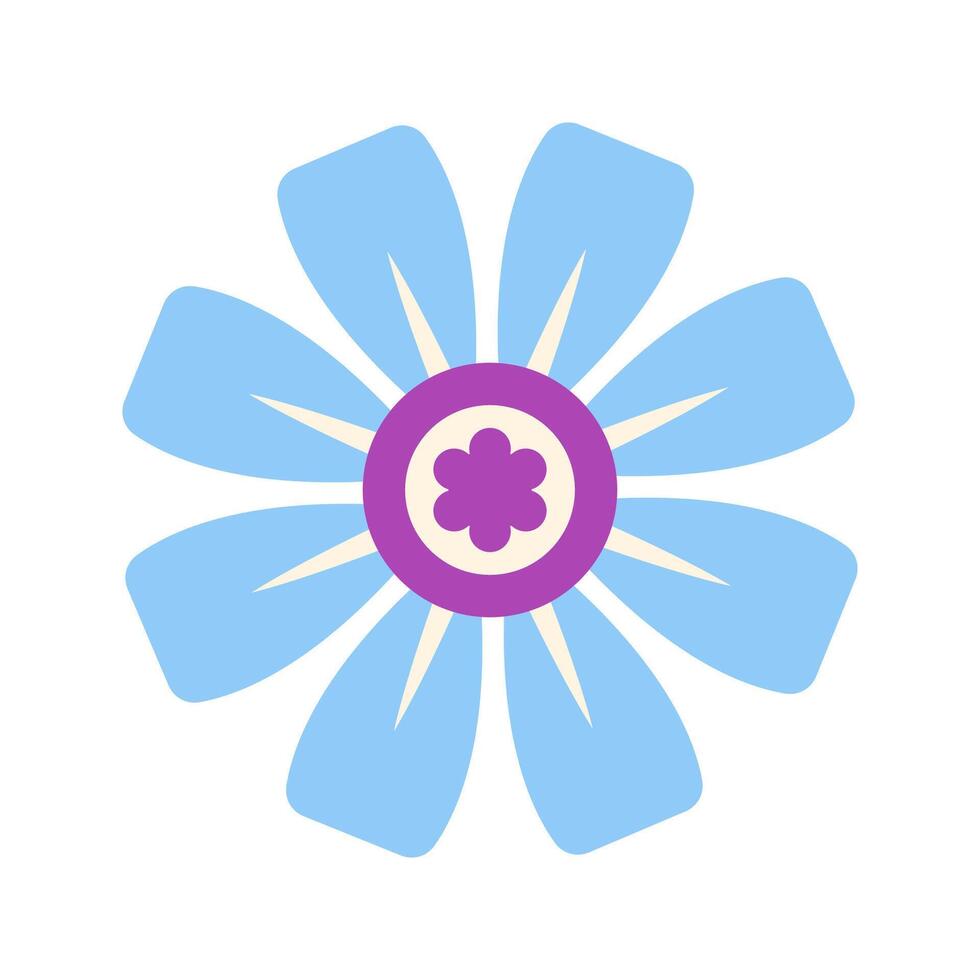 Abstract flower petals icon. vector