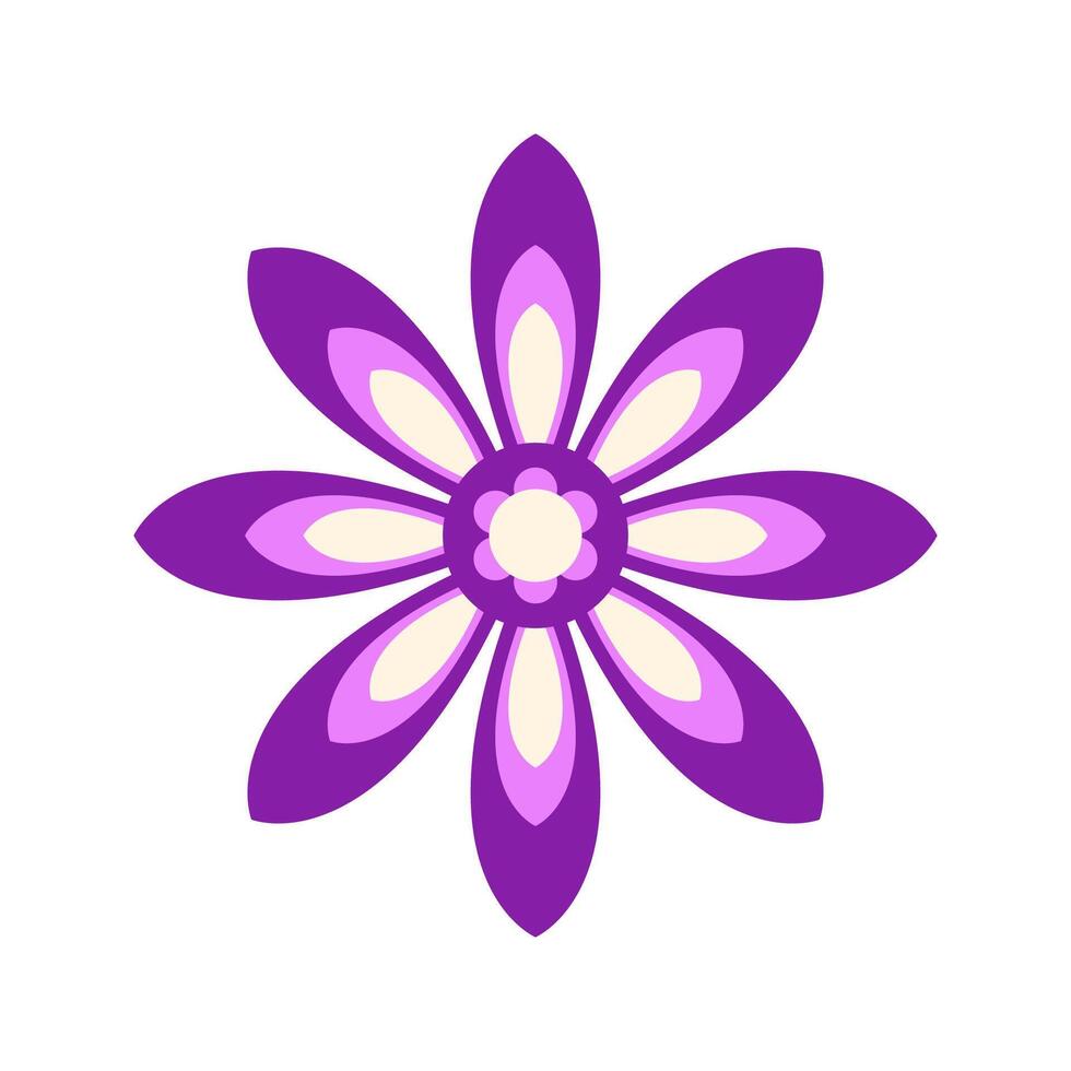 Abstract flower petals. vector