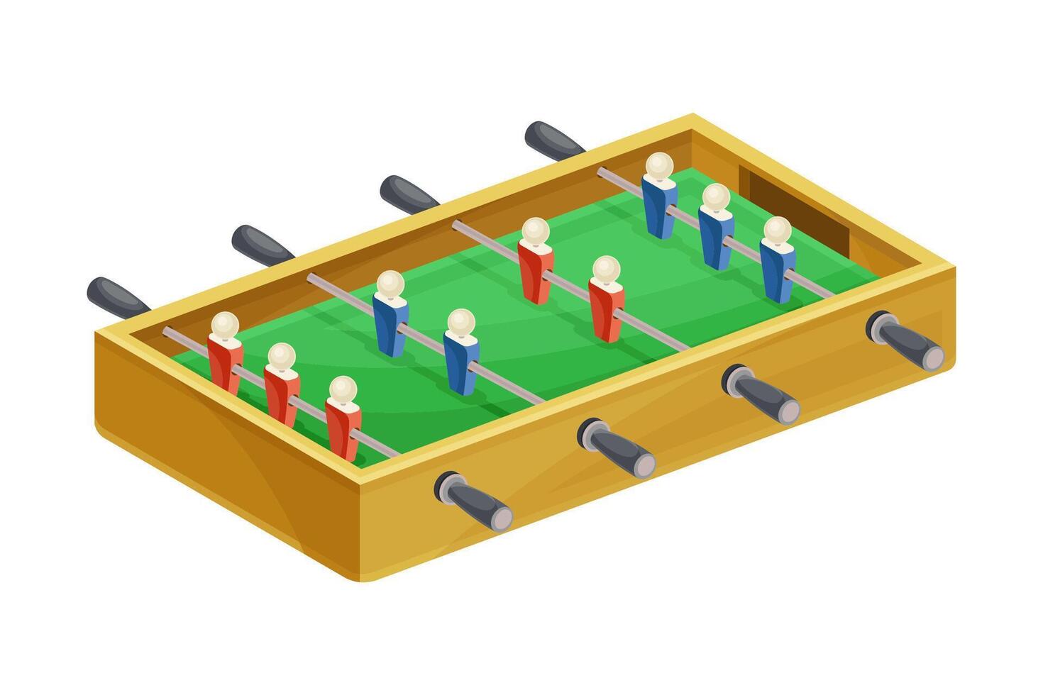 Football soccer board game flat illustration on white background vector