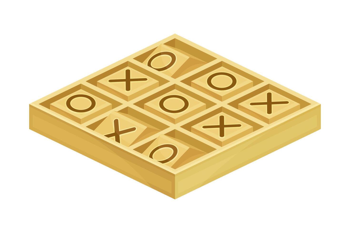 Scrabble board game flat illustration on white background vector