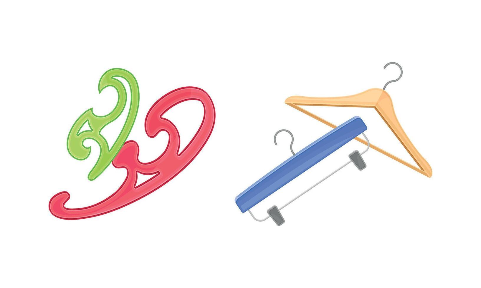 Sewing tools set. Tailoring and needlework supplies illustration vector