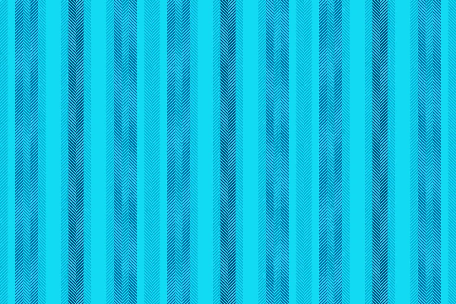 Vsa seamless lines, father background texture vertical. Samask textile stripe fabric pattern in bright and cyan colors. vector