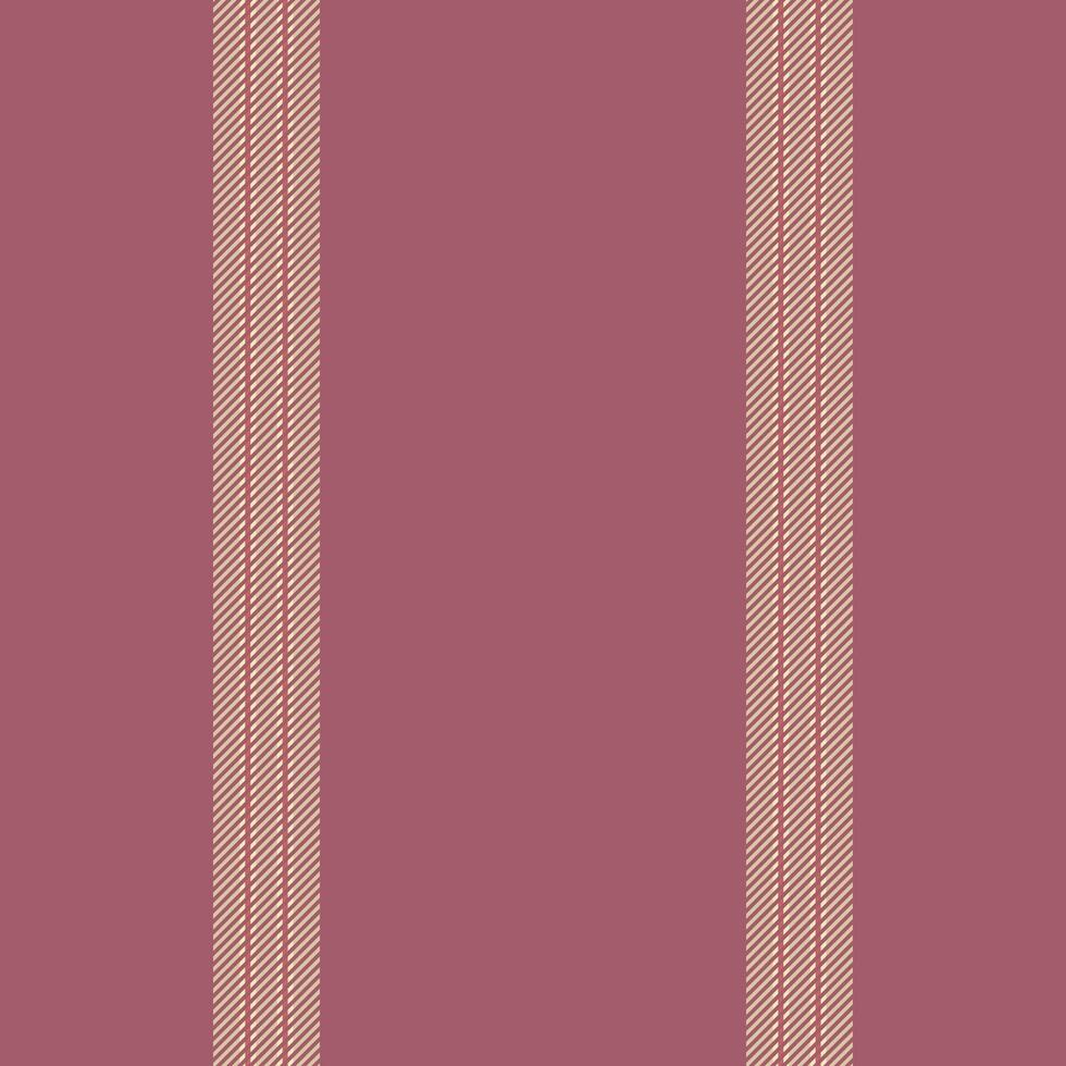 Rhabby lines fabric vertical, paper texture textile. Ialentine pattern stripe background seamless in red and light colors. vector