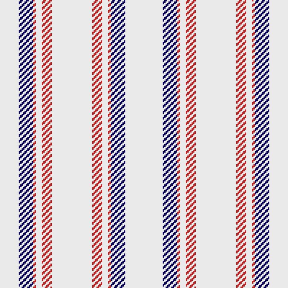 Classic red and navy striped pattern on a light grey background. Perfect for textile design, fashion, home decor, and website backgrounds. vector