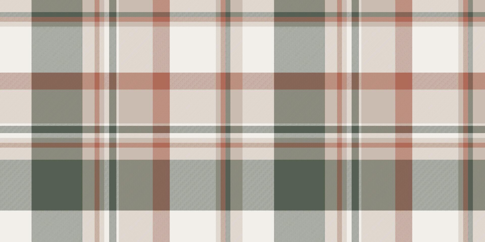Subtle, muted plaid pattern in earthy tones. Perfect for textile design, wallpaper, or website backgrounds. This calming, neutral design evokes a sense of understated elegance and rustic charm. vector