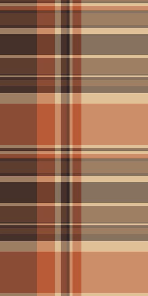 Countryside pattern plaid , mother tartan seamless texture. Popular fabric check textile background in orange and dark colors. vector