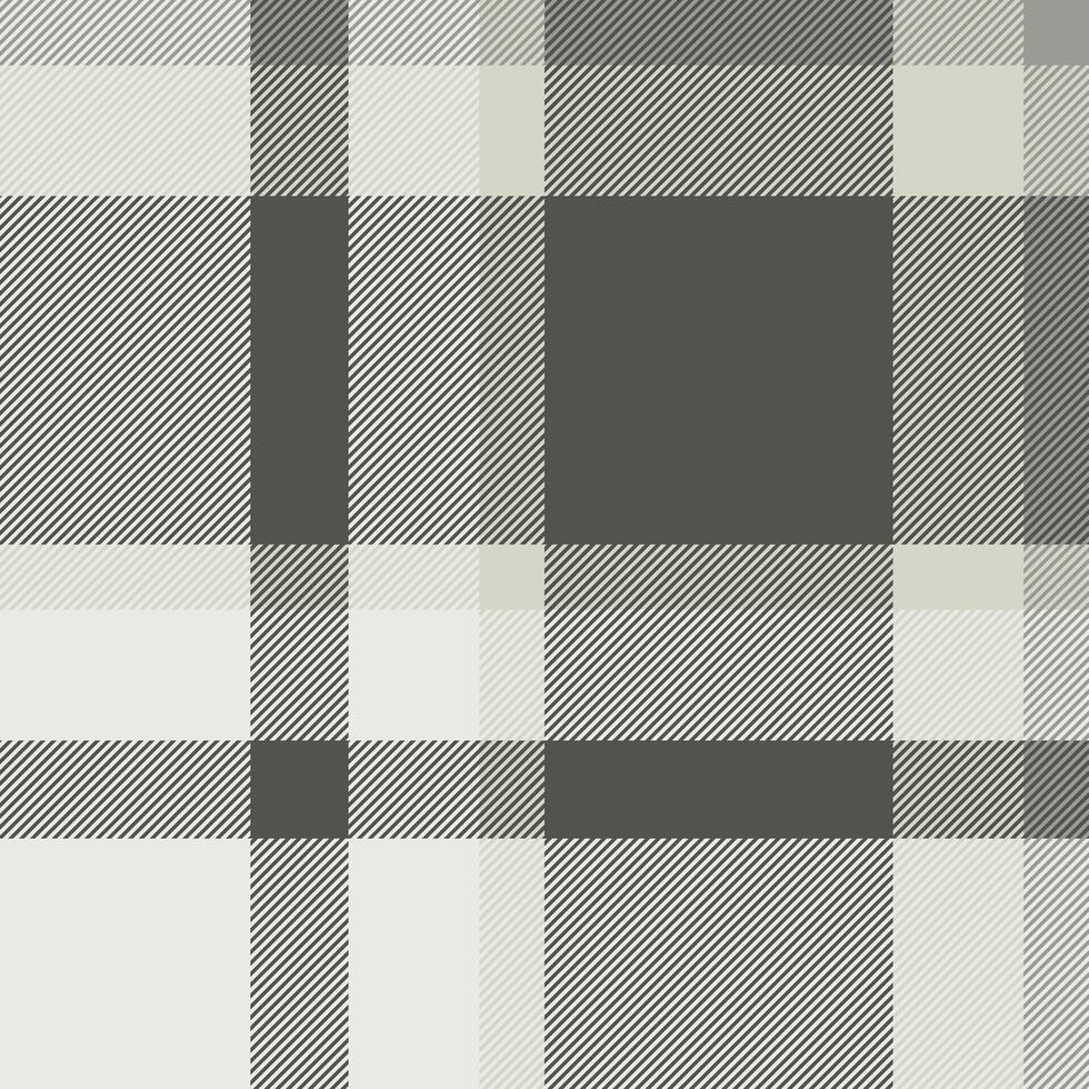 Elegant grayscale plaid pattern. Subtle texture and neutral tones create a versatile design ideal for apparel, home decor, or website backgrounds. vector