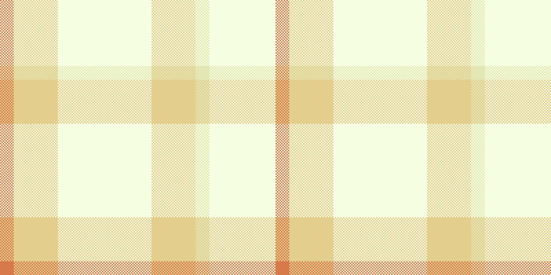 Subtle pastel plaid pattern in creamy beige and muted orange tones. Perfect for backgrounds, textile designs, or creating a calming, minimalist aesthetic. vector