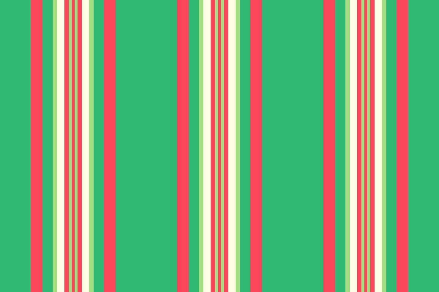 Bedding background stripe vertical, iconic textile seamless . Sparse fabric lines pattern texture in green and red colors. vector