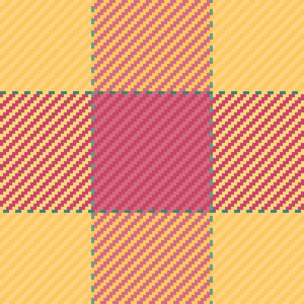 Vibrant, geometric plaid pattern in warm hues. Perfect for textile design, fashion, or website backgrounds. vector