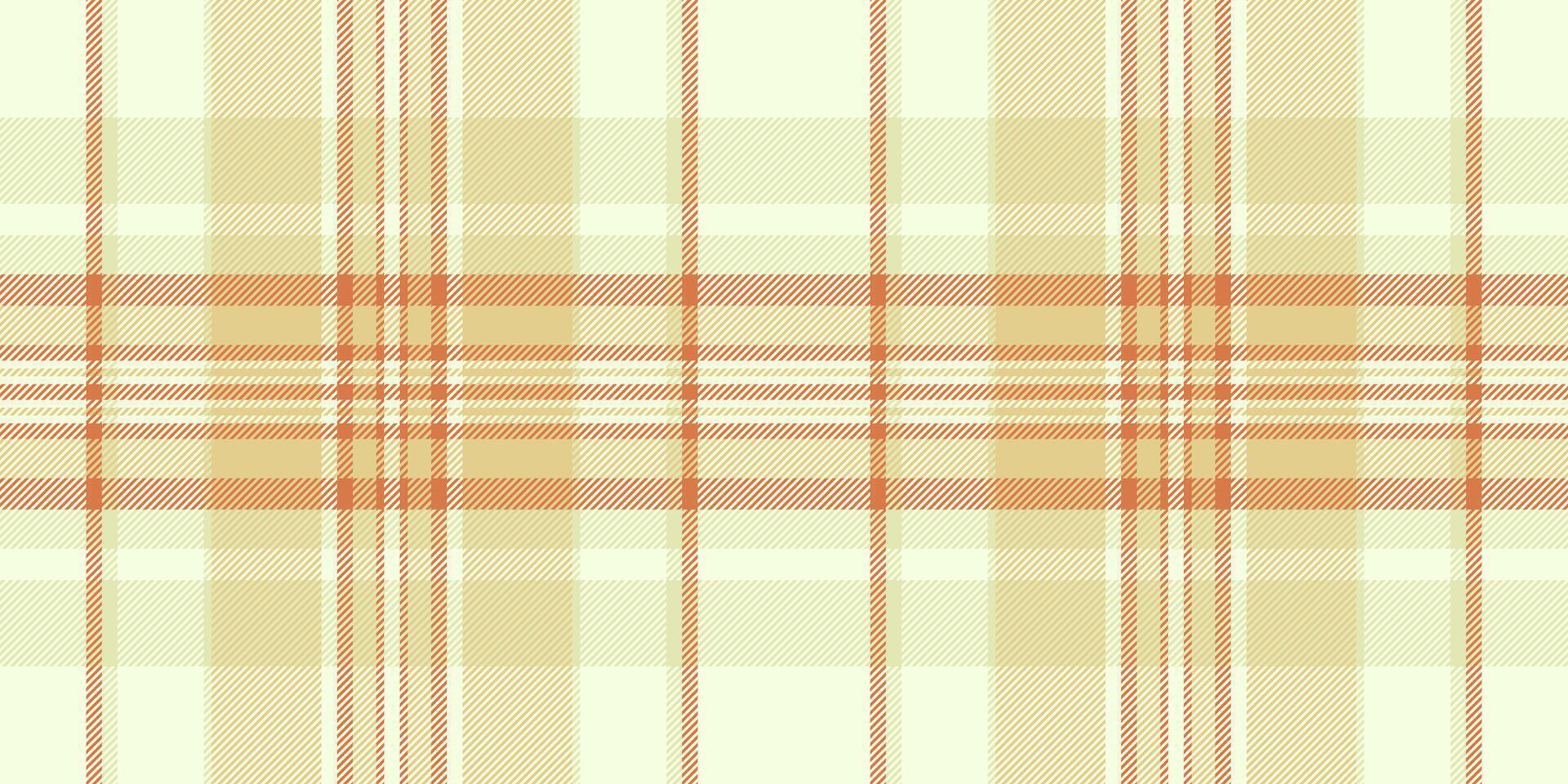 Subtle pastel plaid pattern in peach and beige. Perfect for backgrounds, textiles, or website design. Evokes feelings of warmth, comfort, and understated elegance. Ideal for fall or spring themes. vector