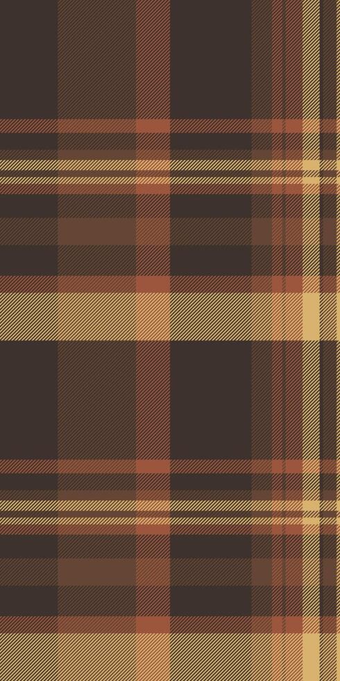 Sexy check pattern plaid, underwear tartan seamless. School textile fabric background texture in orange and dark colors. vector