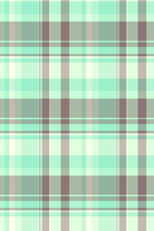 Reel tartan textile fabric, content check seamless pattern. Dimensional background texture plaid in pastel and light colors. vector