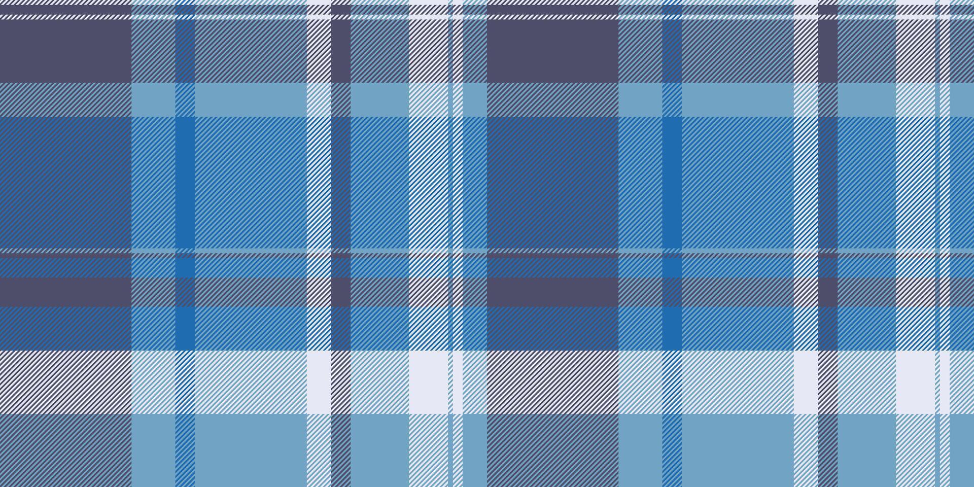 Classic blue plaid pattern. Versatile textile texture ideal for website backgrounds, fashion design, or apparel prints. vector