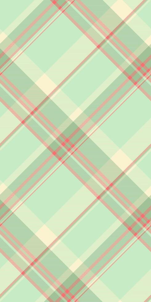 Deep texture plaid , coat background check fabric. Style textile seamless tartan pattern in light and pastel colors. vector