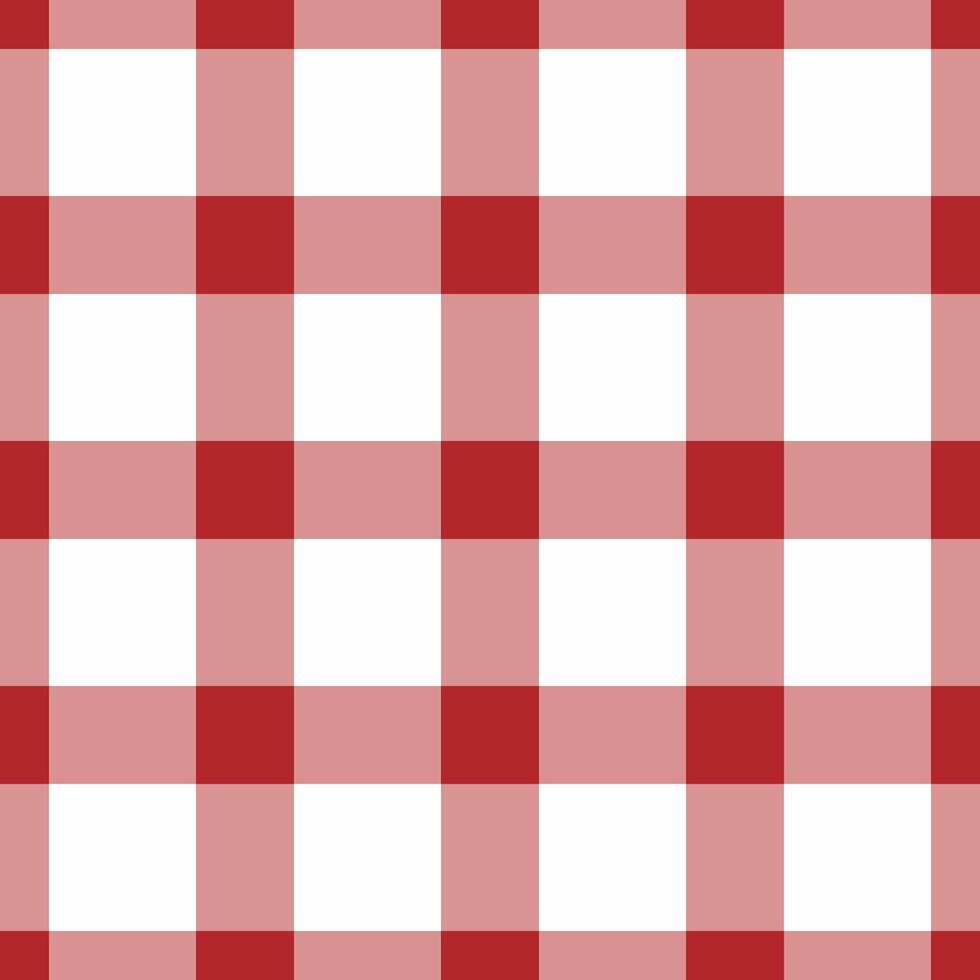 Classic red and white gingham pattern. Perfect for backgrounds, textiles, or website design. This versatile image evokes feelings of nostalgia and homeliness. vector