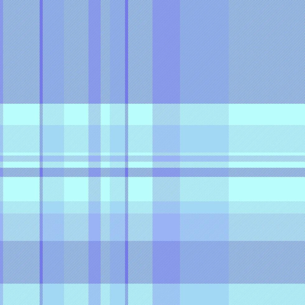 Girl background seamless texture, give plaid pattern check. Front tartan fabric textile in blue and light colors. vector