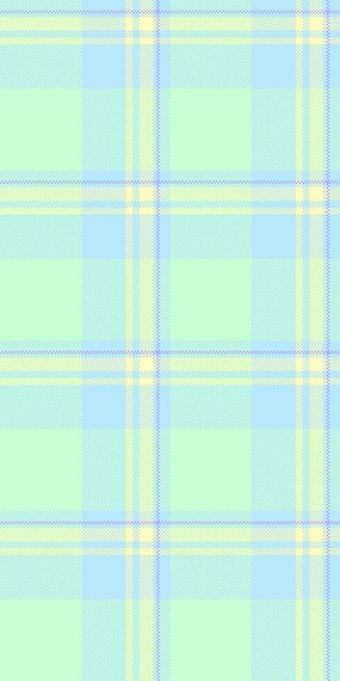 Pastel plaid pattern, perfect for backgrounds, textiles, or website design. Soft, calming colors evoke feelings of serenity and gentleness. Ideal for projects needing a subtle yet stylish texture. vector
