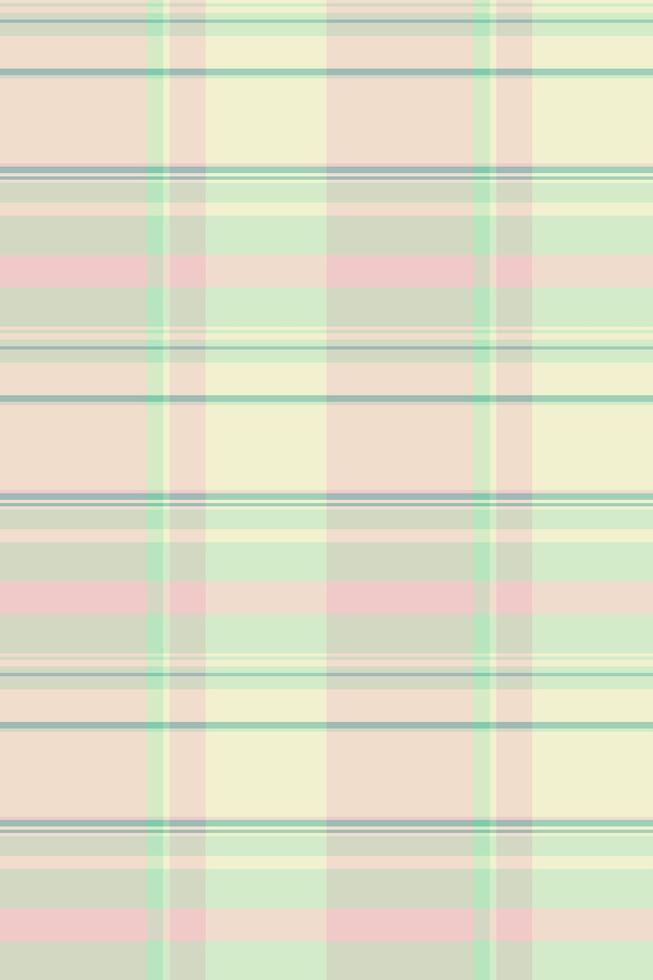 Pastel plaid pattern, perfect for backgrounds, textiles, or branding. Subtle yet stylish, this soft, repeating design evokes feelings of calm and serenity. vector