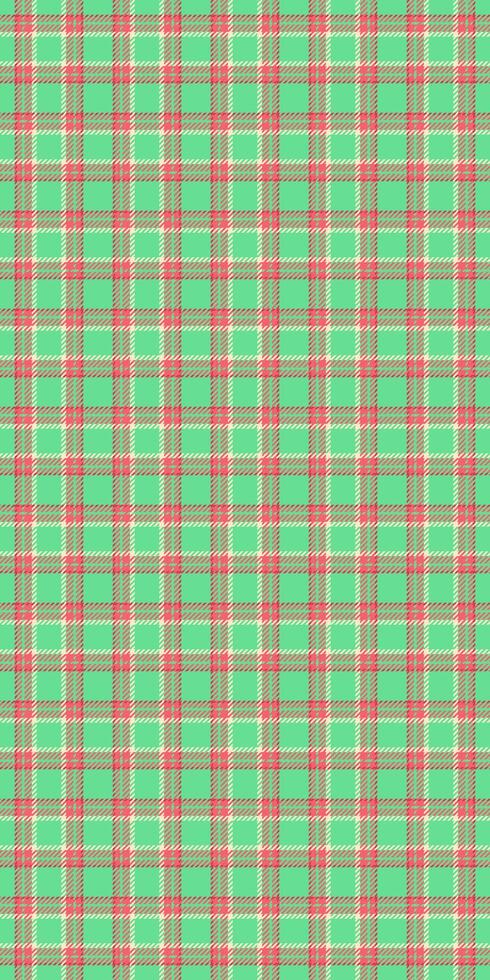 Vibrant mint green, coral, and beige plaid pattern. Perfect for textile design, fashion, or website backgrounds. A cheerful, refreshing texture evoking feelings of spring and summer. vector