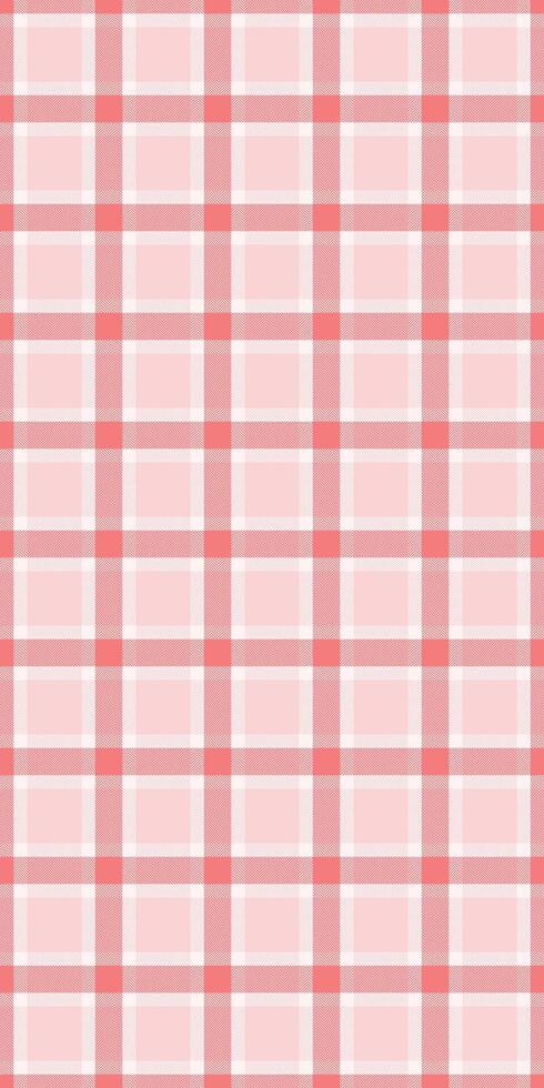 Color seamless plaid textile, material fabric background tartan. Multicultural check pattern texture in light and sea shell colors. vector
