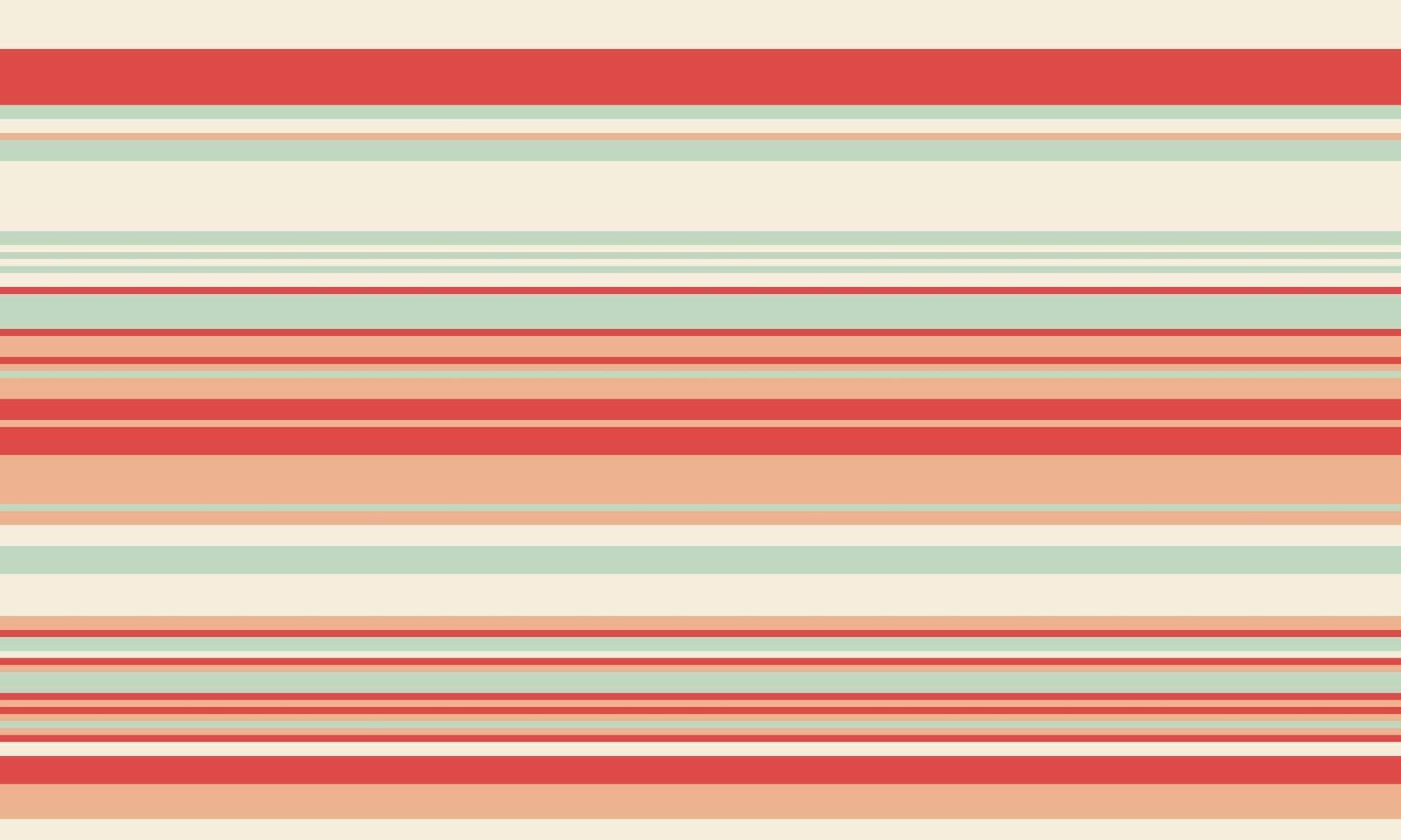 Horizontal stripes in soft coral, peach, and mint green create a calming, minimalist pattern perfect for backgrounds, websites, or textile designs. vector