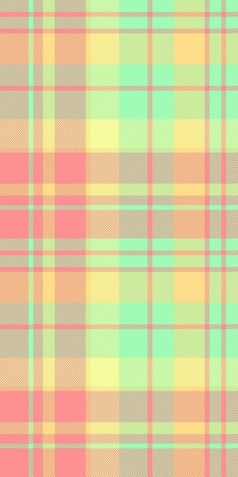 Pastel plaid pattern. Soft, cheerful colors ideal for textile design, fashion, branding, and website backgrounds. Evokes feelings of spring, happiness, and gentle femininity. vector