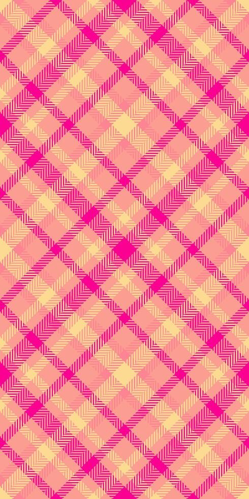 Outfit textile seamless texture, checker check plaid . Interior background pattern fabric tartan in red and bright colors. vector