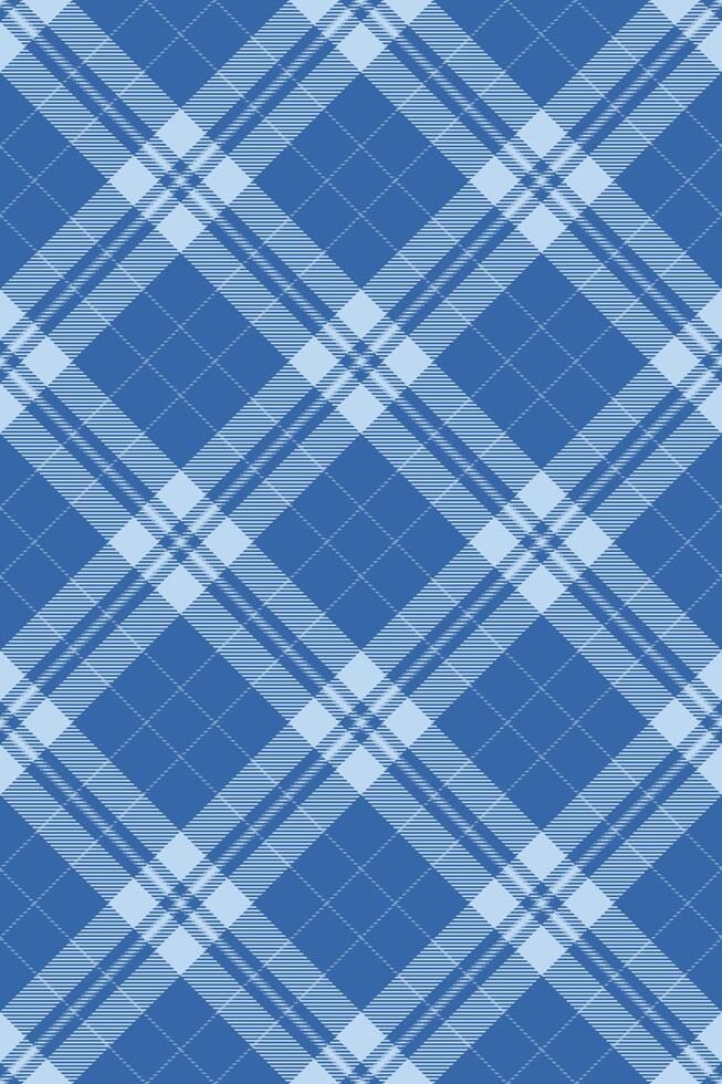 Elegant blue and white plaid pattern. Perfect for textile design, apparel, website backgrounds, or wrapping paper. This classic diagonal check evokes feelings of sophistication and tradition. vector