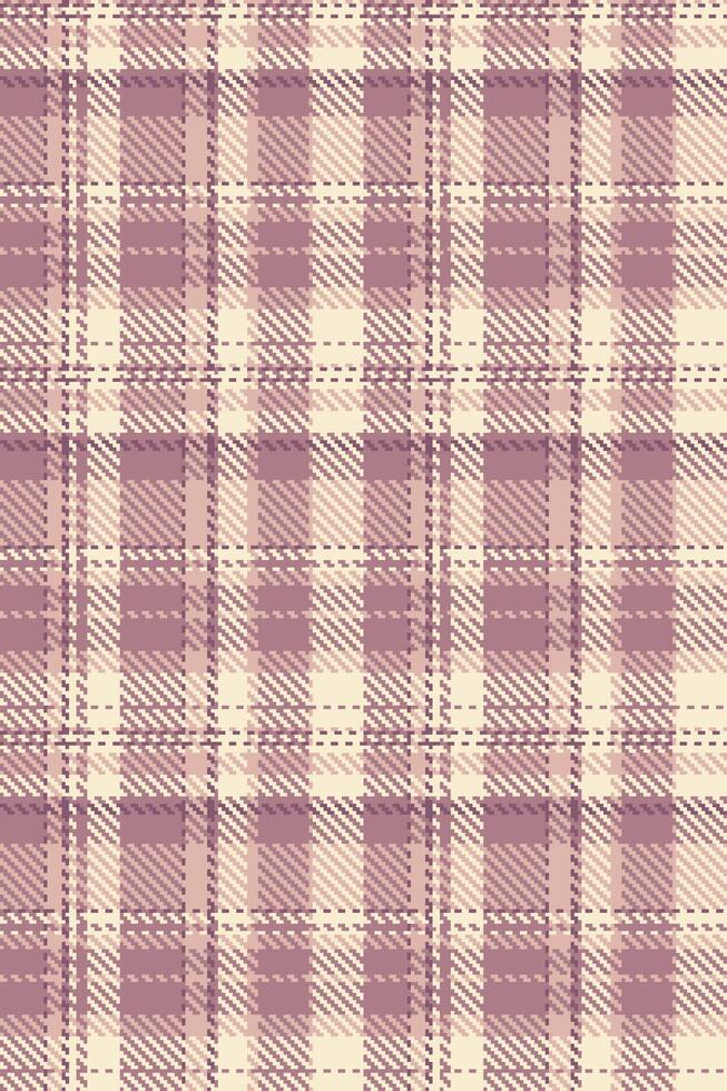 Xmas background pattern fabric, fall plaid tartan check. Fuzzy seamless texture textile in light and pastel colors. vector