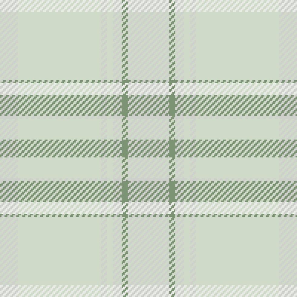 Gentle green plaid pattern. Versatile tartan design for backgrounds, textiles, and design projects. A classic, comforting, and infinitely repeatable texture. vector