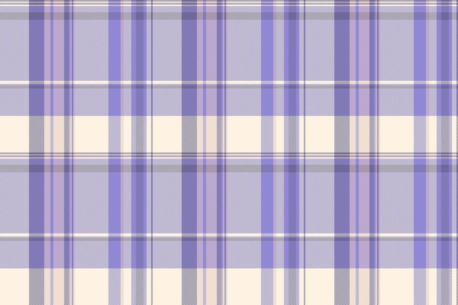 Horizon plaid pattern fabric, good textile background. Hounds tooth check tartan seamless texture in indigo and old lace colors. vector