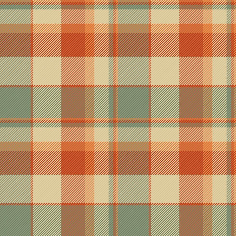 Illustration texture pattern textile, deluxe check seamless background. Layout plaid fabric tartan in orange and pastel colors. vector