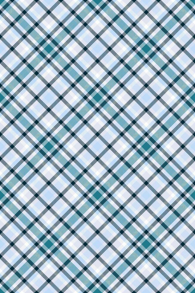 Elegant teal and light blue plaid pattern. Perfect for textile design, wrapping paper, or website backgrounds. vector