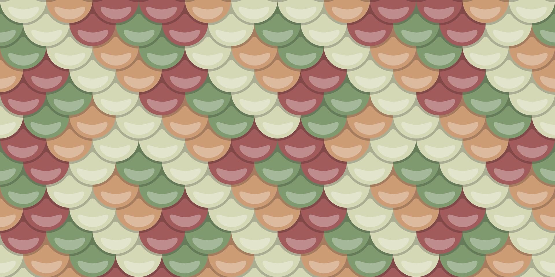 Seamless pastel fish scale pattern. Elegant, repeating texture ideal for backgrounds, textile design, or website decoration. Subtle, calming color palette evokes serenity and sophistication. vector