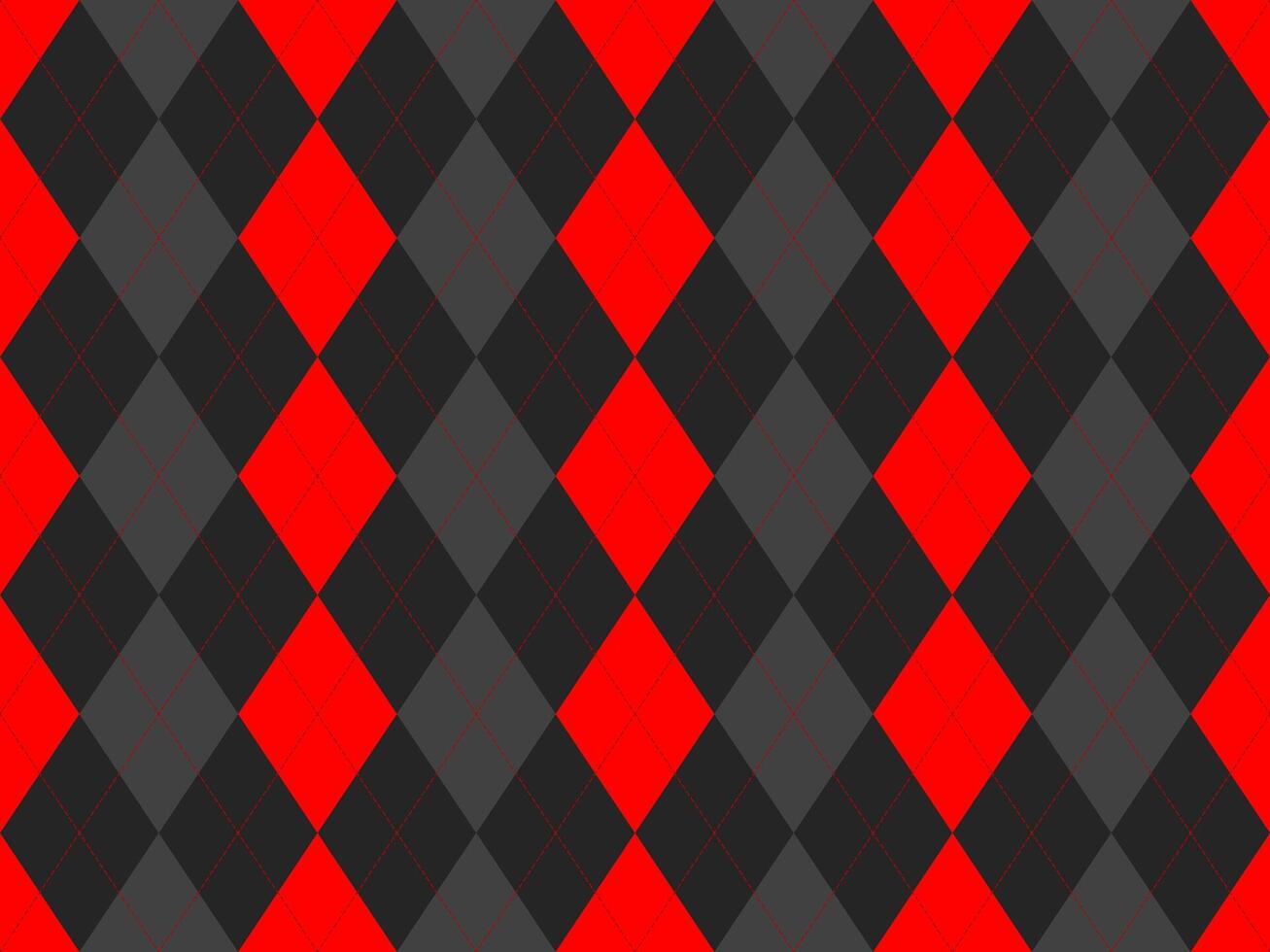 Stylish red and gray argyle diamond pattern. Perfect for backgrounds, textiles, fashion, or website design. Geometric and bold, this seamless texture offers a modern, classic feel. vector