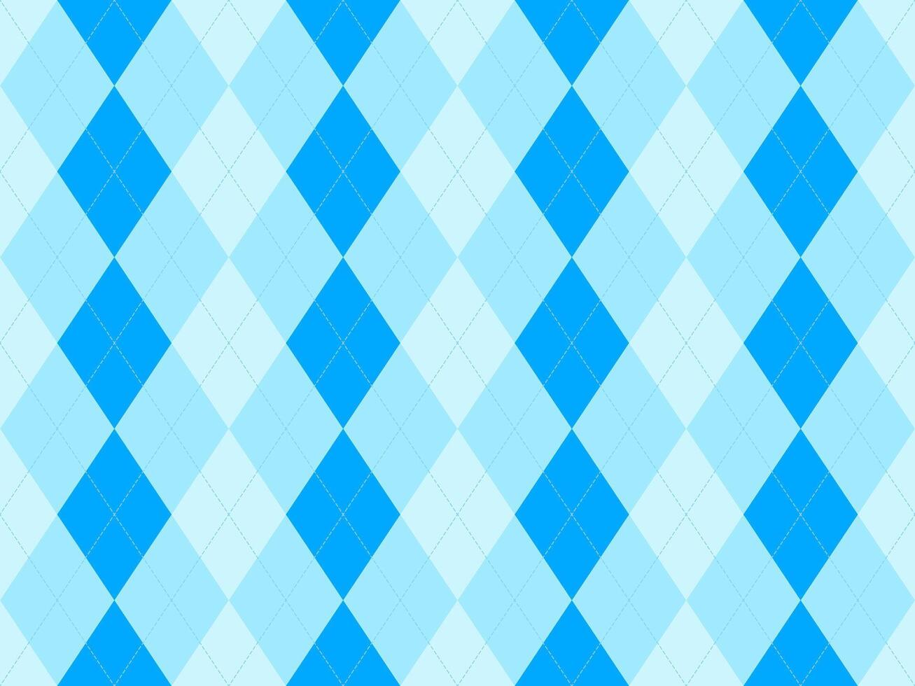 Serene blue argyle pattern. Perfect for backgrounds, textiles, or any project needing a sophisticated yet playful touch. The subtle color variations create visual depth. vector