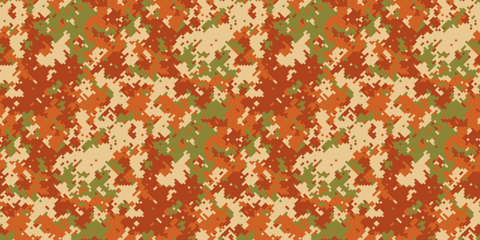 Abstract autumnal camouflage pattern. Warm earth tones blend seamlessly, creating a versatile texture ideal for fashion, home decor, or militaryinspired designs. vector